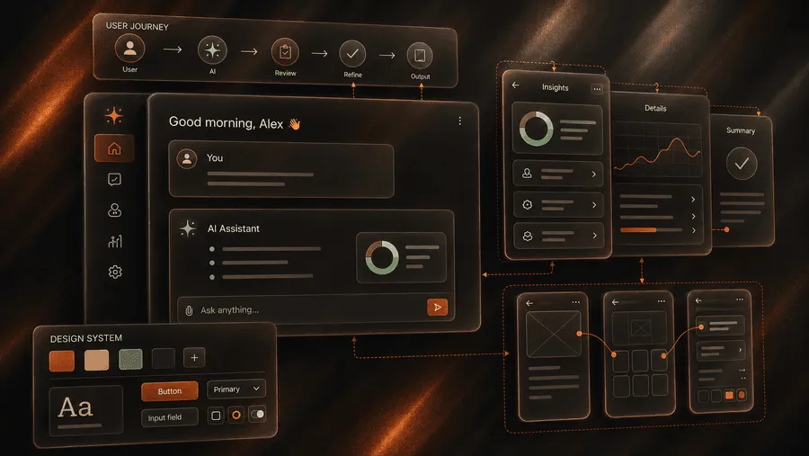 Design - UI Systems, Component Tokens & Wireframes